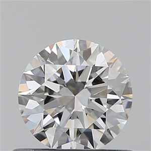 Picture of 0.48 Carats, Round with Excellent Cut, F Color, VVS1 Clarity and Certified by GIA