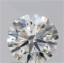 0.70 Carats, Round with Excellent Cut, H Color, VVS2 Clarity and Certified by GIA