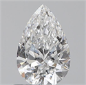 0.60 Carats, Pear E Color, SI2 Clarity and Certified by GIA