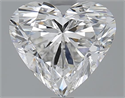 2.01 Carats, Heart G Color, VVS2 Clarity and Certified by GIA