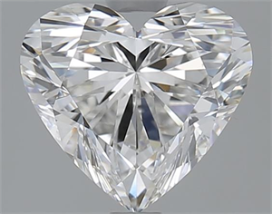 Picture of 2.01 Carats, Heart G Color, VVS2 Clarity and Certified by GIA