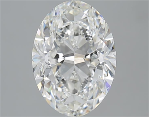 Picture of 3.01 Carats, Oval H Color, SI2 Clarity and Certified by GIA