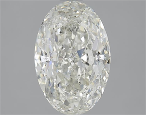 Picture of 2.01 Carats, Oval J Color, SI2 Clarity and Certified by GIA