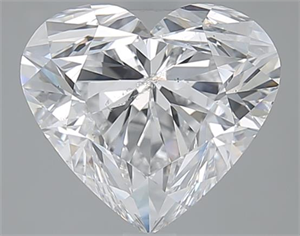 Picture of 3.01 Carats, Heart D Color, SI2 Clarity and Certified by GIA
