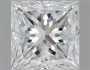 Picture of 1.00 Carats, Princess G Color, SI1 Clarity and Certified by GIA