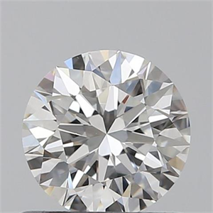 Picture of 0.61 Carats, Round with Excellent Cut, H Color, VS1 Clarity and Certified by GIA