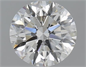 1.01 Carats, Round with Excellent Cut, H Color, SI2 Clarity and Certified by GIA