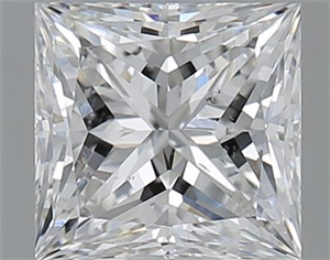 Picture of 1.02 Carats, Princess E Color, SI2 Clarity and Certified by GIA