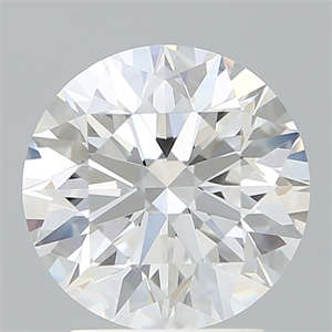 Picture of Lab Created Diamond 2.66 Carats, Round with Excellent Cut, D Color, VVS2 Clarity and Certified by IGI