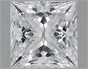 1.50 Carats, Princess E Color, VS2 Clarity and Certified by GIA