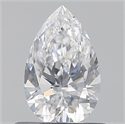 0.51 quilates, De pera , Color D, claridad SI2 y certificado por GIA