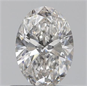 0.50 Carats, Oval G Color, VS2 Clarity and Certified by GIA