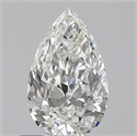 0.50 quilates, De pera , Color H, claridad VS2 y certificado por GIA