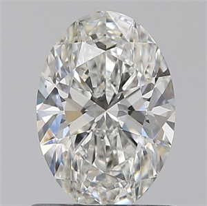 Picture of 0.73 Carats, Oval H Color, VVS1 Clarity and Certified by GIA