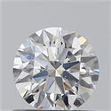 0.58 quilates, Redondo Ideal, Color D, claridad VS2 y certificado por GIA