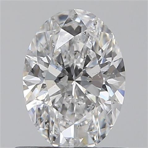 Picture of 0.60 Carats, Oval D Color, SI2 Clarity and Certified by GIA