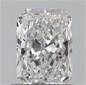 0.70 Carats, Radiant F Color, SI2 Clarity and Certified by GIA
