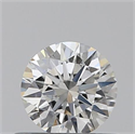 0.40 Carats, Round with Excellent Cut, H Color, IF Clarity and Certified by GIA