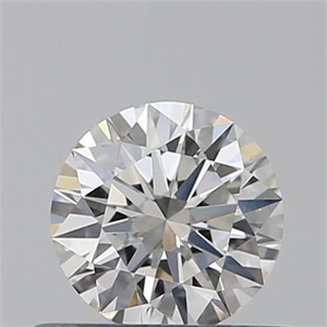 Picture of 0.40 Carats, Round with Excellent Cut, H Color, IF Clarity and Certified by GIA