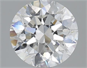 2.50 Carats, Round with Excellent Cut, G Color, SI1 Clarity and Certified by GIA