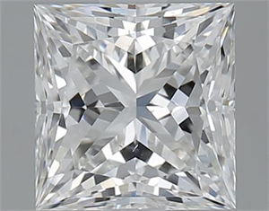 Picture of 1.30 Carats, Princess F Color, SI1 Clarity and Certified by GIA