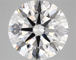 Picture of Lab Created Diamond 7.16 Carats, Round with ideal Cut, E Color, vs1 Clarity and Certified by IGI