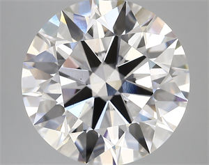 Picture of Lab Created Diamond 7.04 Carats, Round with ideal Cut, E Color, vs1 Clarity and Certified by IGI