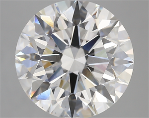 Picture of Lab Created Diamond 7.04 Carats, Round with ideal Cut, D Color, vs1 Clarity and Certified by IGI