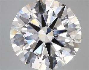 Picture of Lab Created Diamond 7.02 Carats, Round with ideal Cut, F Color, vs1 Clarity and Certified by IGI