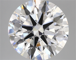 Picture of Lab Created Diamond 7.02 Carats, Round with ideal Cut, E Color, vs1 Clarity and Certified by IGI