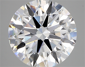 Picture of Lab Created Diamond 6.48 Carats, Round with ideal Cut, D Color, vs1 Clarity and Certified by IGI