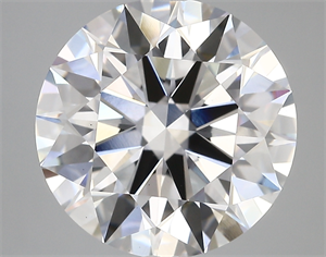 Picture of Lab Created Diamond 6.18 Carats, Round with ideal Cut, E Color, vs1 Clarity and Certified by IGI