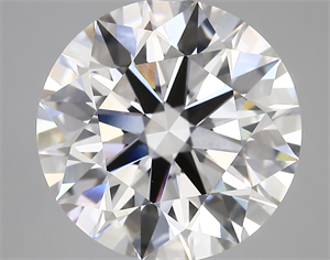 Picture of Lab Created Diamond 6.09 Carats, Round with ideal Cut, D Color, vs1 Clarity and Certified by IGI
