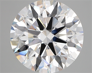 Picture of Lab Created Diamond 6.02 Carats, Round with ideal Cut, E Color, vs1 Clarity and Certified by IGI
