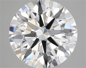 Picture of Lab Created Diamond 5.77 Carats, Round with ideal Cut, D Color, vs1 Clarity and Certified by IGI