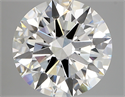 Lab Created Diamond 5.04 Carats, Round with excellent Cut, G Color, vvs2 Clarity and Certified by IGI