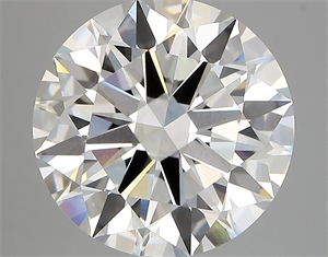 Picture of Lab Created Diamond 5.04 Carats, Round with excellent Cut, G Color, vvs2 Clarity and Certified by IGI