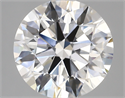 Lab Created Diamond 4.05 Carats, Round with ideal Cut, D Color, vvs2 Clarity and Certified by IGI