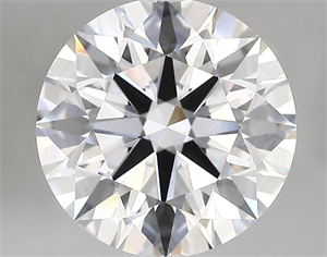 Picture of Lab Created Diamond 4.02 Carats, Round with ideal Cut, D Color, vvs2 Clarity and Certified by IGI