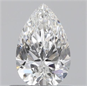 0.50 Carats, Pear E Color, VVS2 Clarity and Certified by GIA