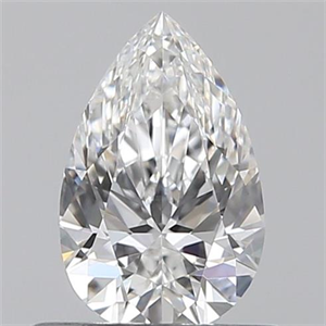 Picture of 0.50 Carats, Pear E Color, VVS2 Clarity and Certified by GIA