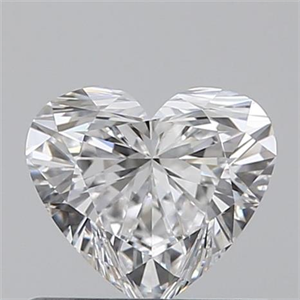 Picture of 0.50 Carats, Heart D Color, VVS2 Clarity and Certified by GIA