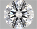 Lab Created Diamond 4.01 Carats, Round with excellent Cut, D Color, vvs2 Clarity and Certified by IGI