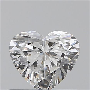 Picture of 0.41 Carats, Heart F Color, VVS2 Clarity and Certified by GIA