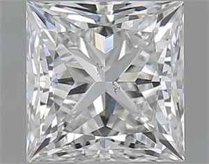 Picture of 1.00 Carats, Princess H Color, SI1 Clarity and Certified by GIA