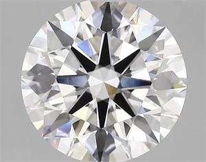 Picture of Lab Created Diamond 3.77 Carats, Round with ideal Cut, E Color, vvs1 Clarity and Certified by IGI
