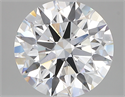 Lab Created Diamond 3.65 Carats, Round with ideal Cut, D Color, vs1 Clarity and Certified by IGI