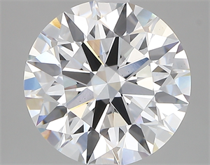Picture of Lab Created Diamond 3.65 Carats, Round with ideal Cut, D Color, vs1 Clarity and Certified by IGI