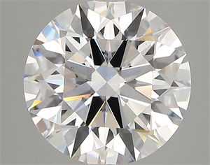 Picture of Lab Created Diamond 3.63 Carats, Round with ideal Cut, D Color, vs1 Clarity and Certified by IGI