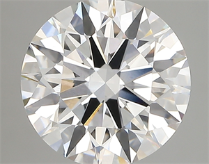 Picture of Lab Created Diamond 3.36 Carats, Round with ideal Cut, E Color, vs1 Clarity and Certified by IGI